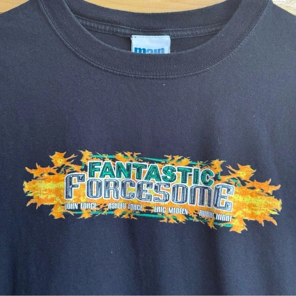 Fantastic Forcesome 2006 Racing Graphic Black Tee Large